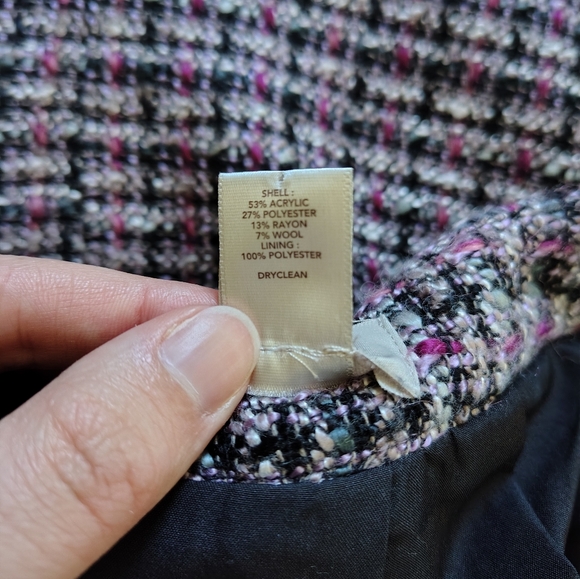 Ann Taylor Loft Women's Size 10 Wool Blend Tweed Lined Skirt - Picture 9 of 9